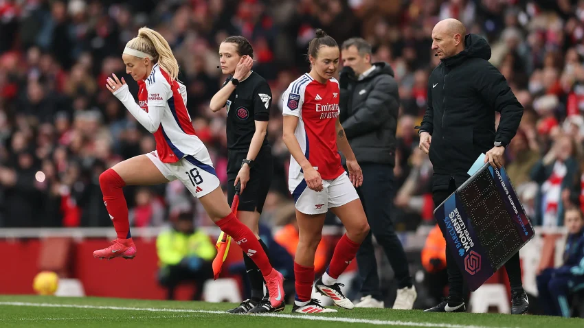 Chloe Kelly at the Emirates